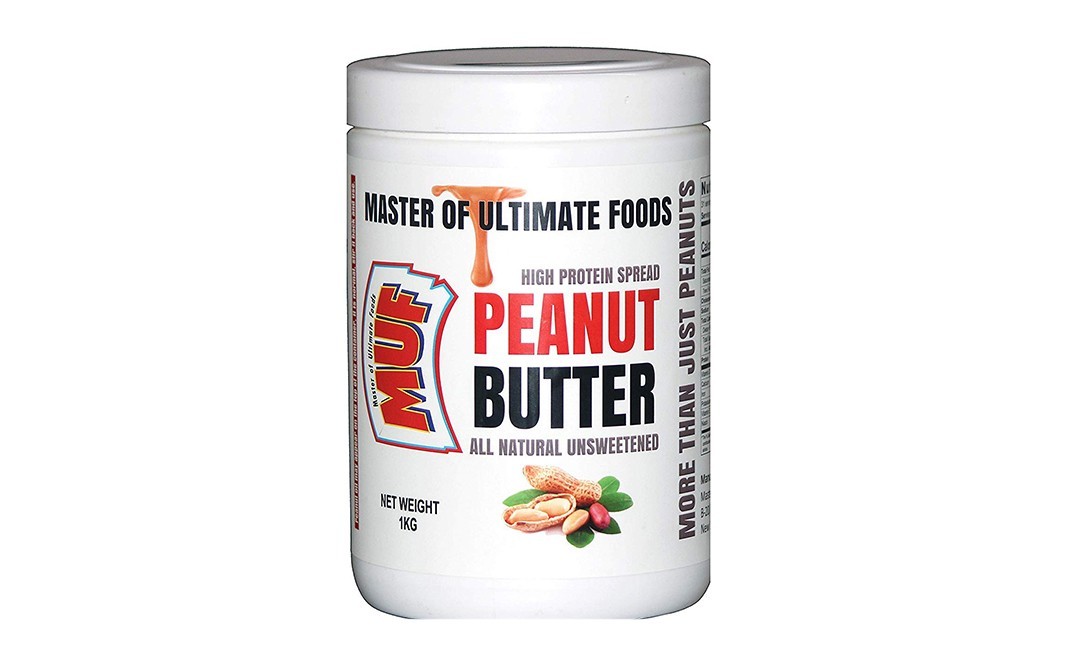 MUF Peanut Butter All Natural Unsweetened   Plastic Jar  1 kilogram